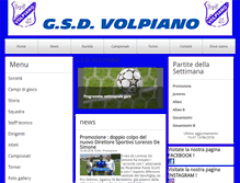 Tablet Screenshot of gsdvolpiano.it